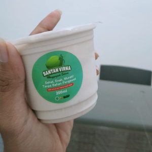 santan kelapa virna. Santan hasil proses pasteurisasi